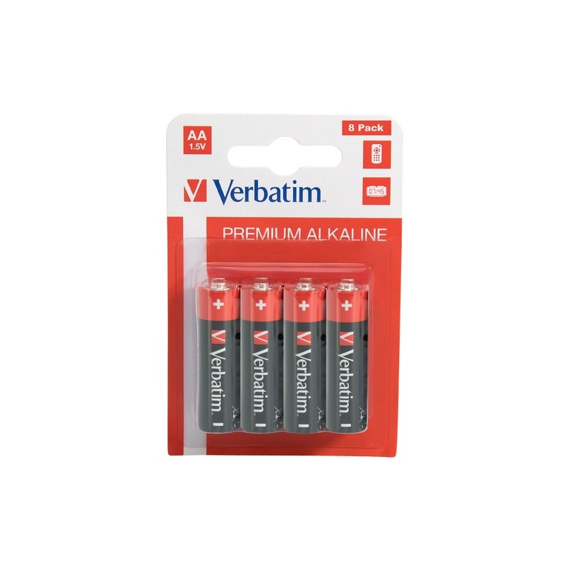 Buy Verbatim Alkaline AA Batteries - Alkaline AA 8pcs in Cyprus, Nicosia, Limassol, Larnaka, Pafos