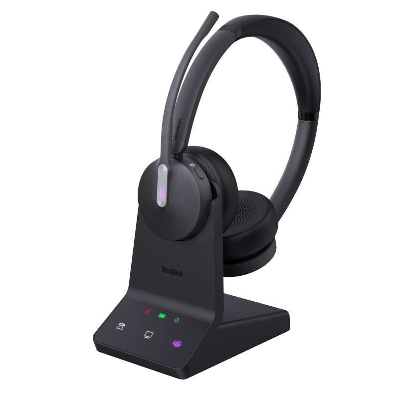 Buy Yealink Headset Wireless Dual-Mode DECT Bluetooth 3-Mic NC with Basestation ... in Cyprus, Nicosia, Limassol, Larnaka, Pafos