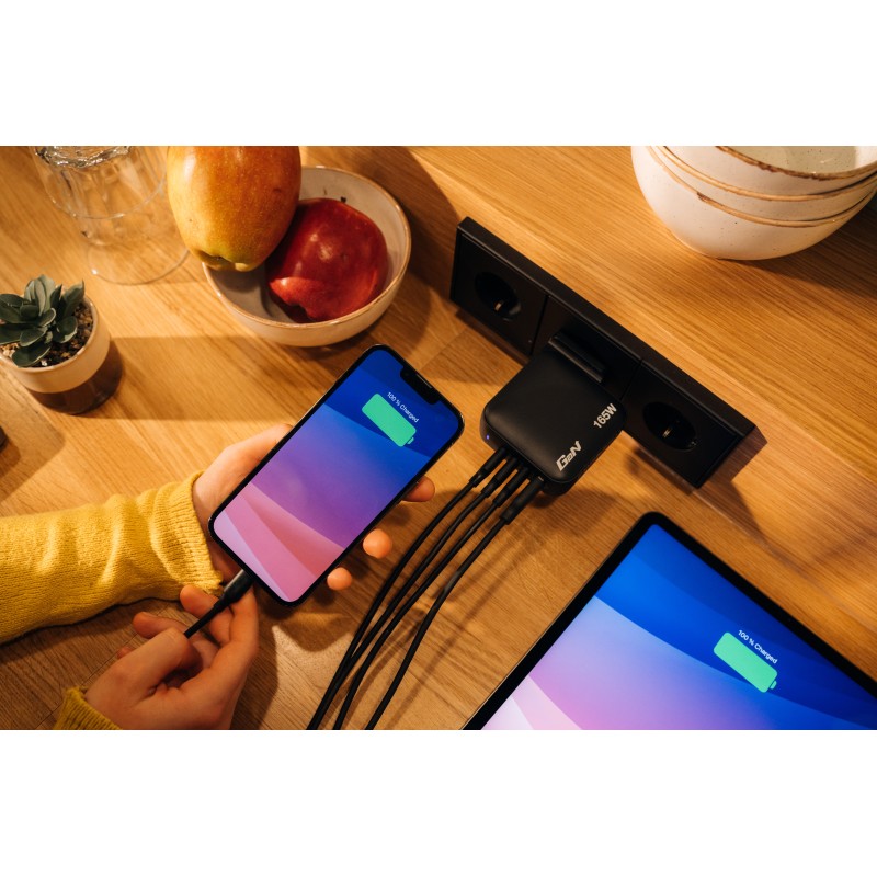 Buy Verbatim Charger Wall - GNC-140 - 165W Mini GaN 3xUSBC 1xUSBA in Cyprus, Nicosia, Limassol, Larnaka, Pafos