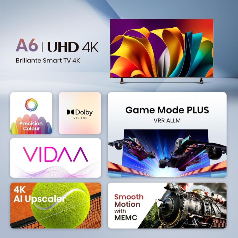 Buy Hisense TV - 43A6N - 43'' 4K Smart LED TV Dolby in Cyprus, Nicosia, Limassol, Larnaka, Pafos