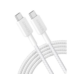 Anker 322 USB-C to USB-C Cable 0.9m White (Retail) — Buy in Cyprus with Fast Delivery