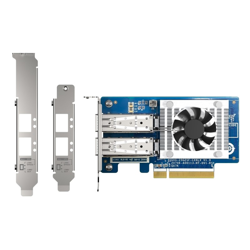 Buy QNAP 25GbE SFP28 Network Card for Server & NAS - QXG-25G2SF-CX6 - 25GbE SFP28 in Cyprus, Nicosia, Limassol, Larnaka, Pafos