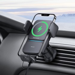 Buy Baseus Wisdom Auto Alignment Car Mount Wireless Charger Qi 15W - Auto Alignment in Cyprus, Nicosia, Limassol, Larnaka, Pafos
