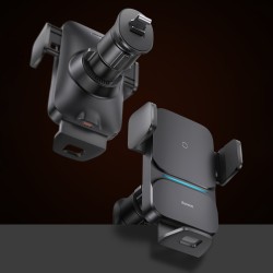 Buy Baseus Wisdom Auto Alignment Car Mount Wireless Charger Qi 15W - Auto Alignment in Cyprus, Nicosia, Limassol, Larnaka, Pafos