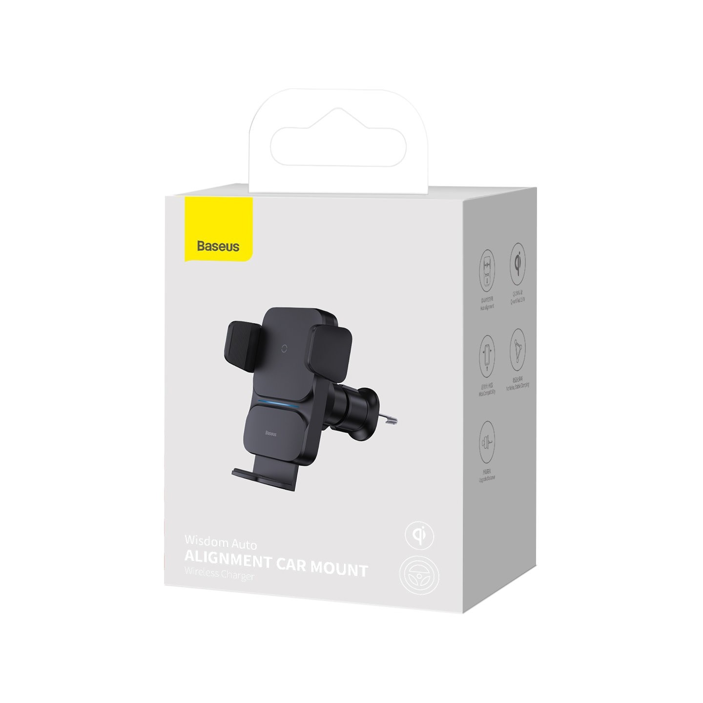 Baseus Wisdom Auto Alignment Car Mount Wireless Charger Qi 15W - Auto Alignment — Buy in Cyprus with Fast Delivery