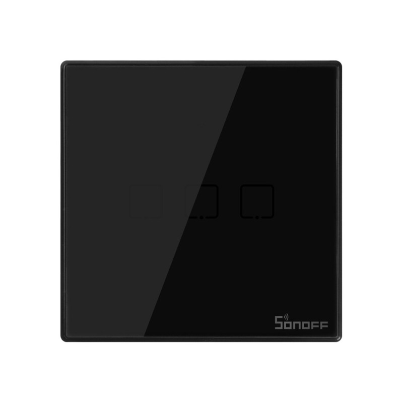 Buy Sonoff WiFi Smart Wall Touch Switch Black - T3 UK 3C - Black in Cyprus, Nicosia, Limassol, Larnaka, Pafos