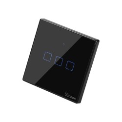 Buy Sonoff WiFi Smart Wall Touch Switch Black - T3 UK 3C - Black in Cyprus, Nicosia, Limassol, Larnaka, Pafos