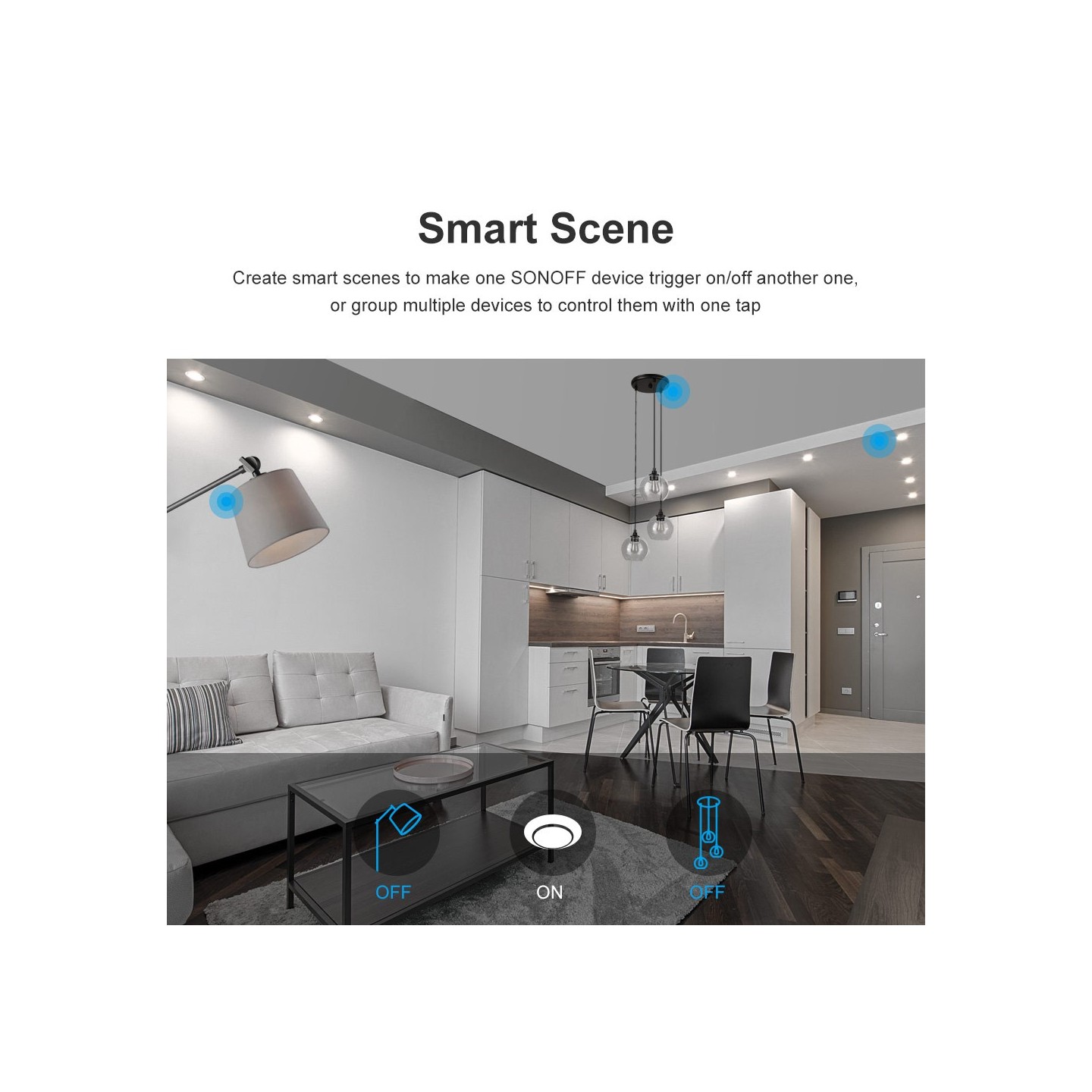 Sonoff WiFi Smart Wall Touch Switch Black - T3 UK 3C - Black — Buy in Cyprus with Fast Delivery