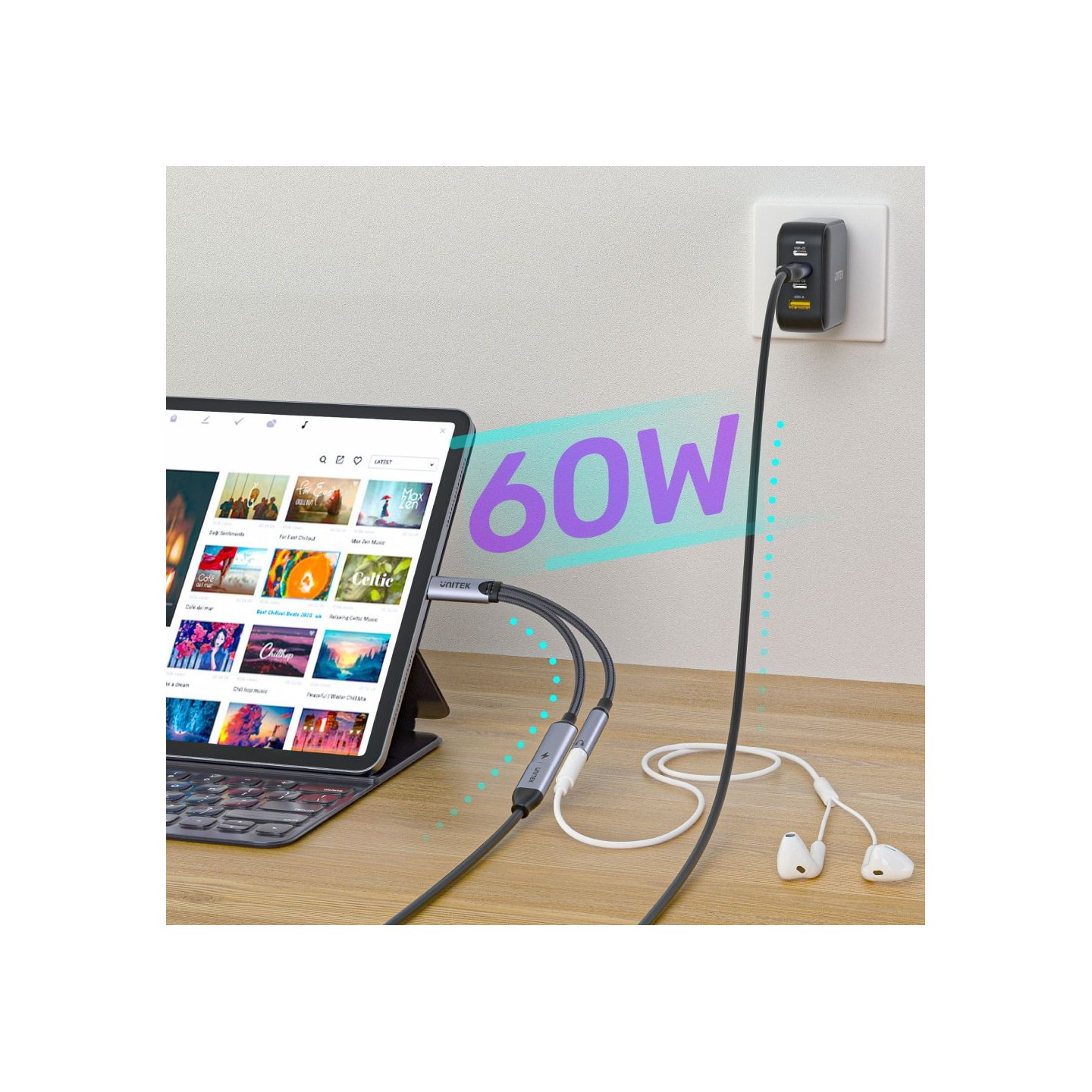 Unitek MC - M205A - USB-C to 3.5mm Audio + PD60W — Buy in Cyprus with Fast Delivery