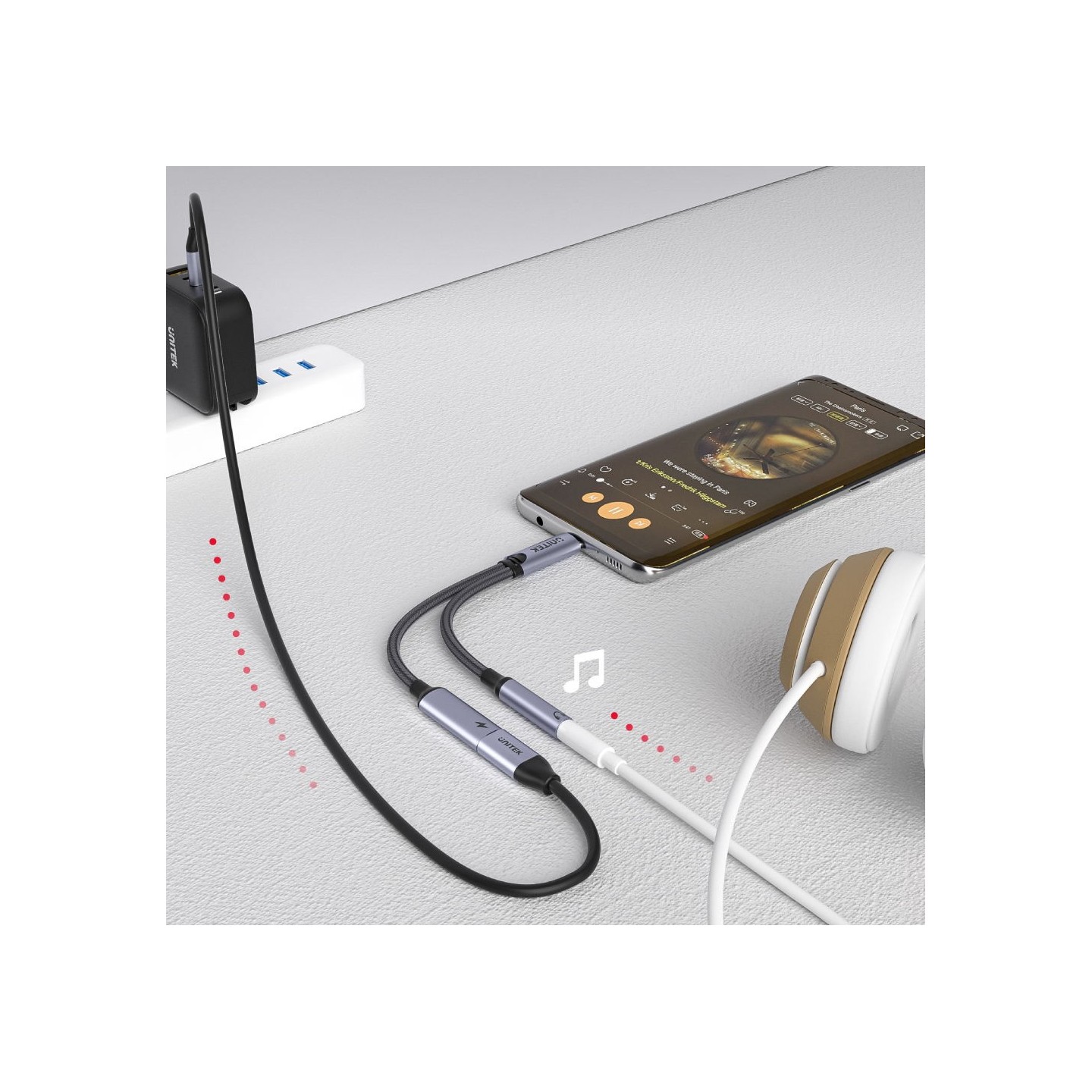 Unitek MC - M205A - USB-C to 3.5mm Audio + PD60W — Buy in Cyprus with Fast Delivery