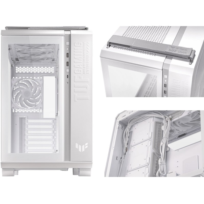 Buy ASUS Gaming Case - GT502 PLUS - Full ATX TG 4xARGB Fans White in Cyprus, Nicosia, Limassol, Larnaka, Pafos