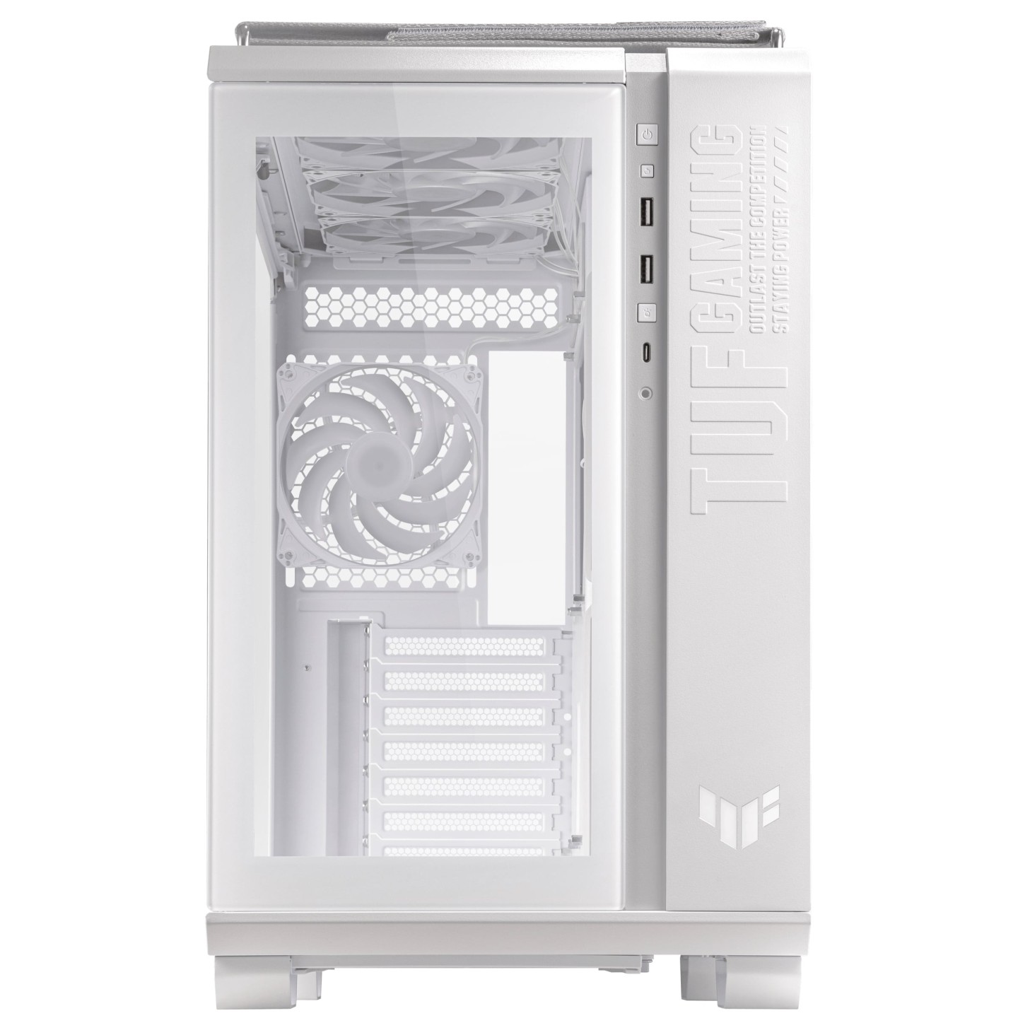ASUS TUF Gaming GT502 PLUS Mid Tower ATX Case 4x ARGB Fans Tempered Glass White (Boxed) — Buy in Cyprus with Fast Delivery