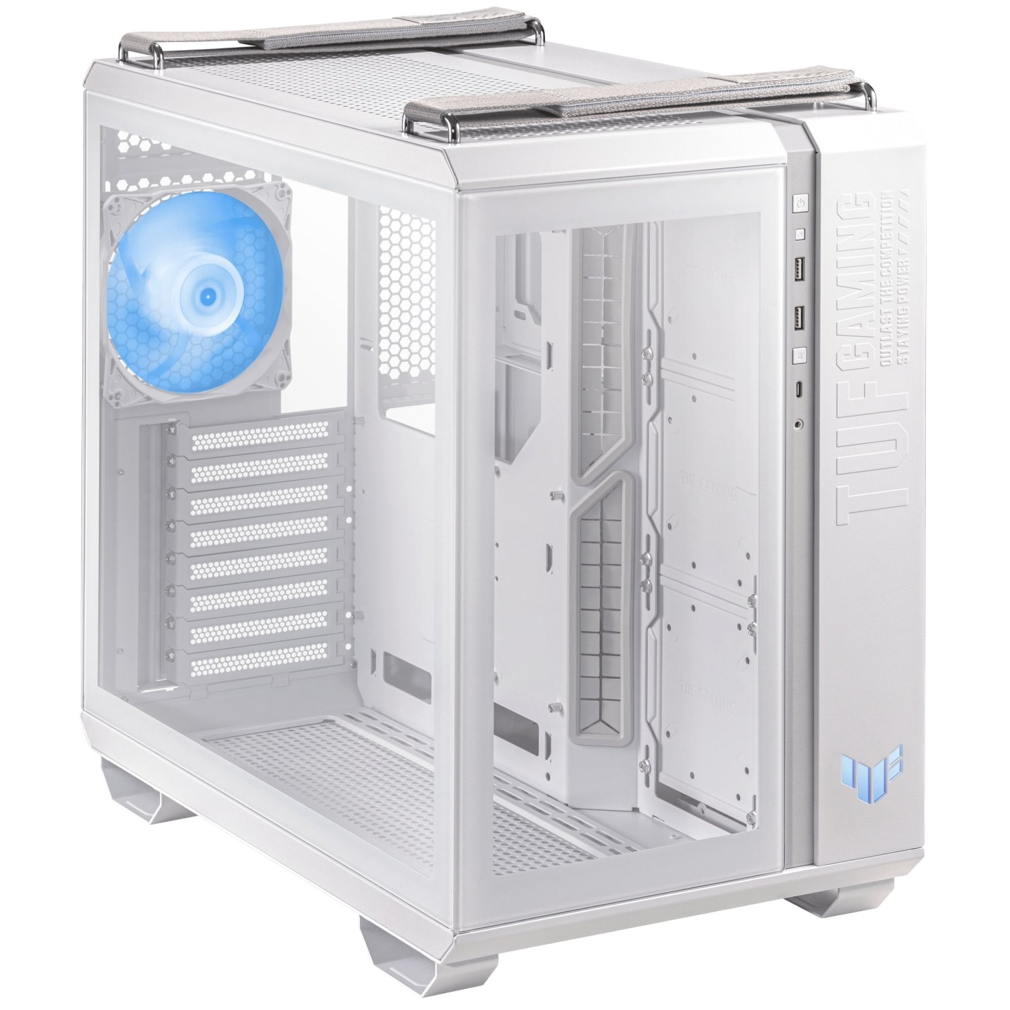ASUS TUF Gaming GT502 PLUS Mid Tower ATX Case 4x ARGB Fans Tempered Glass White (Boxed) — Buy in Cyprus with Fast Delivery
