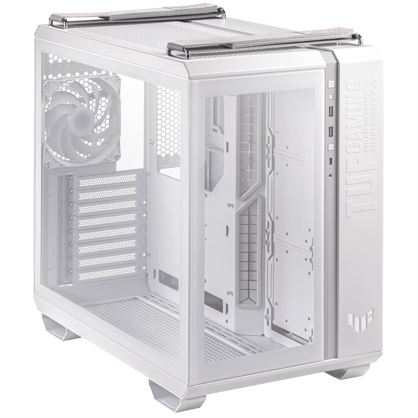 ASUS TUF Gaming GT502 PLUS Mid Tower ATX Case 4x ARGB Fans Tempered Glass White (Boxed) — Buy in Cyprus with Fast Delivery