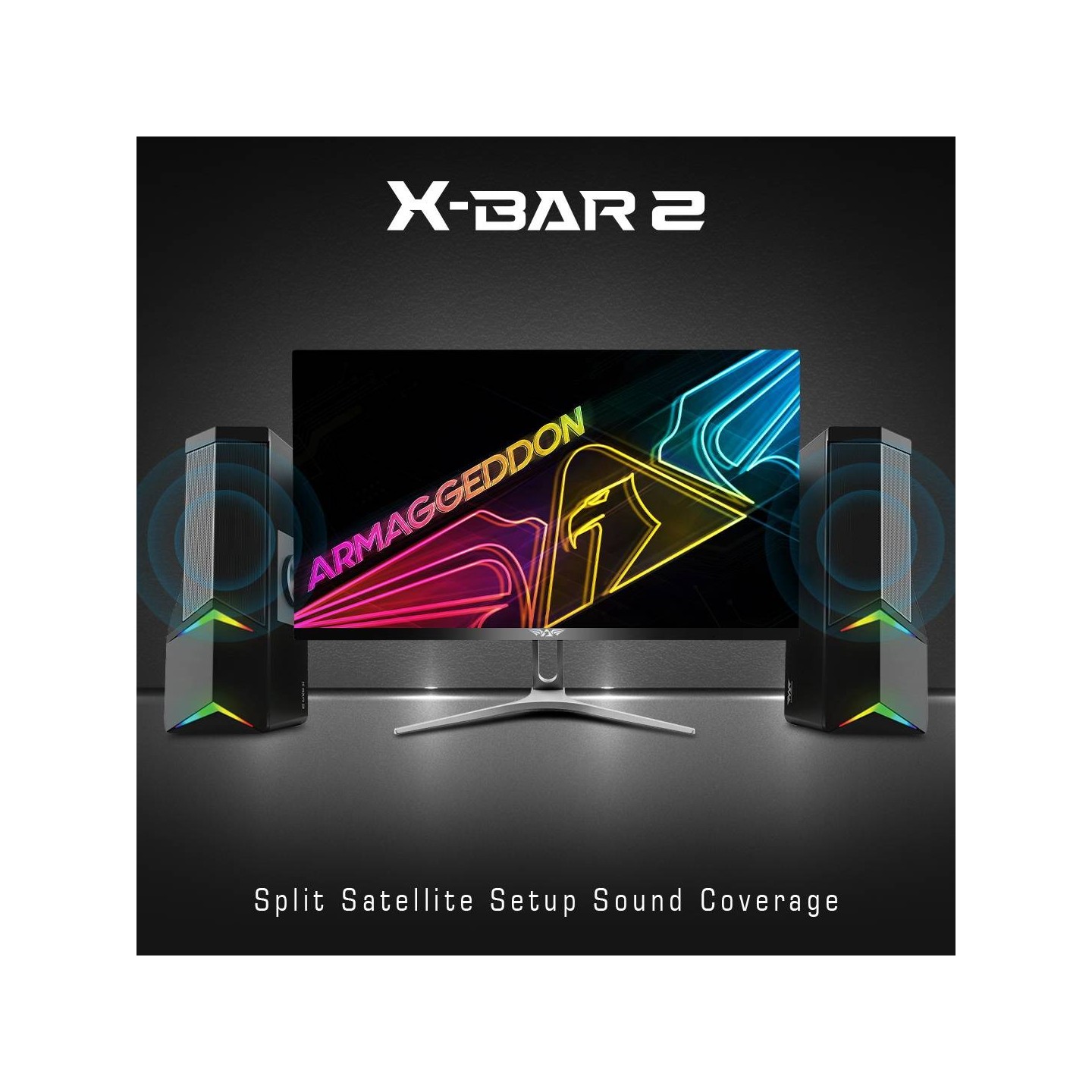 Armaggeddon SoundBar - X-Bar 2 - Detachable Gaming Stereo SoundBar — Buy in Cyprus with Fast Delivery