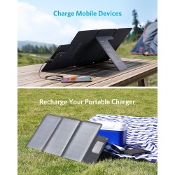 Buy Anker Portable & Foldable Solar Panel - 24W, 3x USB-A Ports in Cyprus, Nicosia, Limassol, Larnaka, Pafos