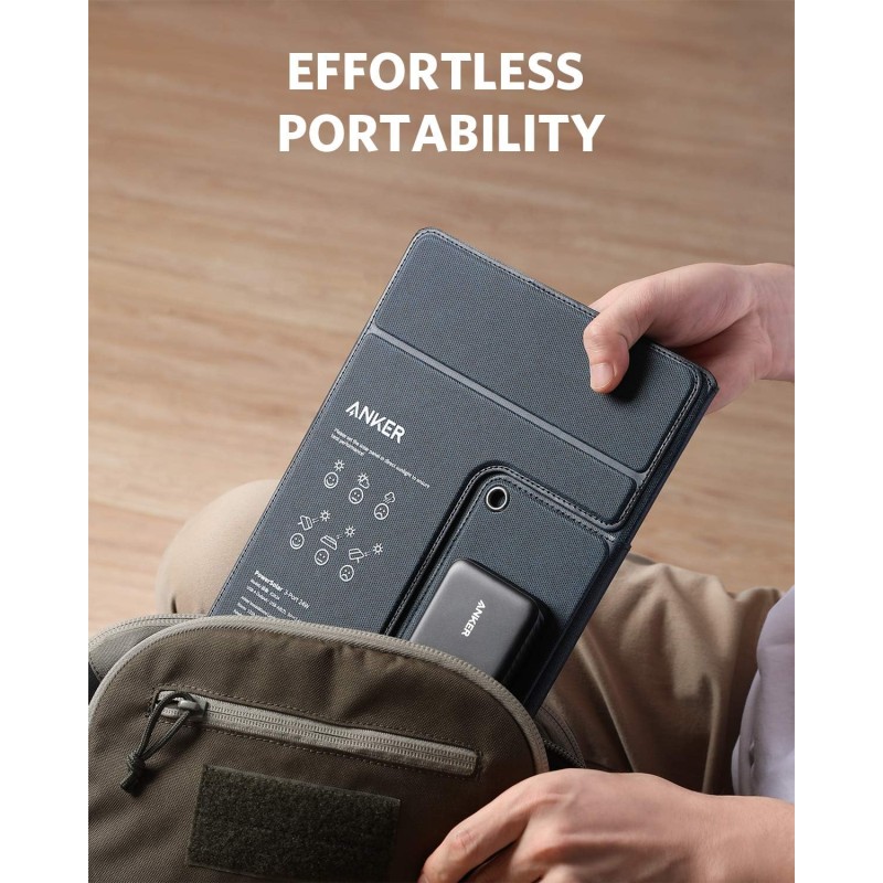 Buy Anker Portable & Foldable Solar Panel - 24W, 3x USB-A Ports in Cyprus, Nicosia, Limassol, Larnaka, Pafos