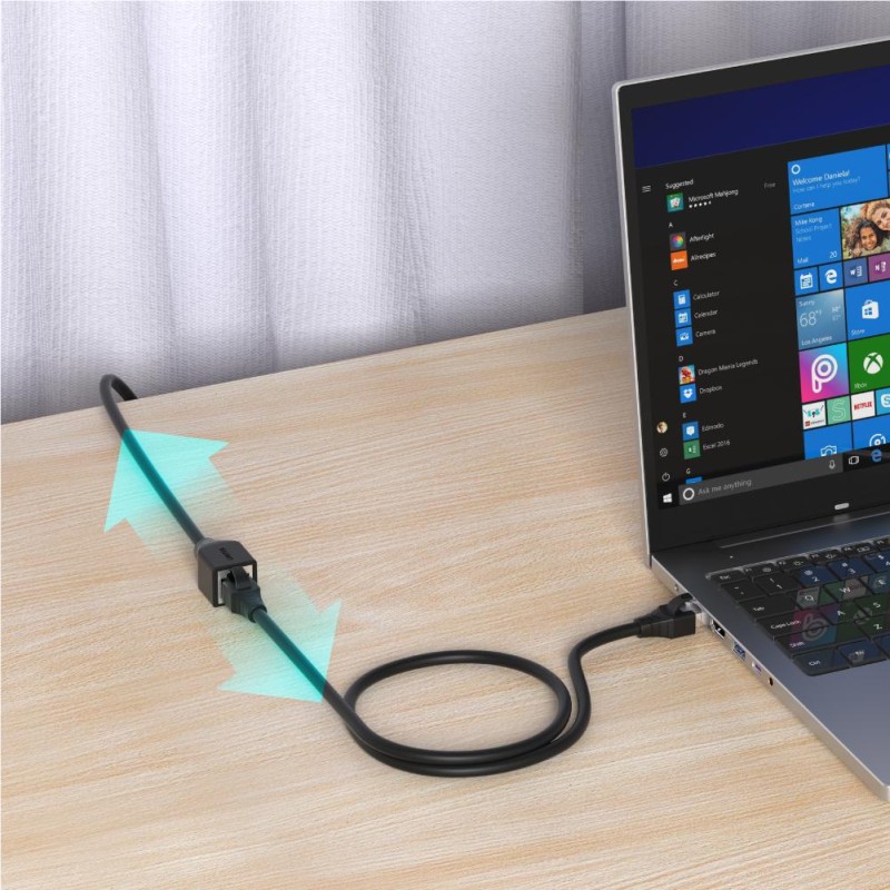 Buy Unitek CAT6 M-F Extension Cable - C1896BK-3M - CAT6 M-F Extension Cable 3.0m in Cyprus, Nicosia, Limassol, Larnaka, Pafos