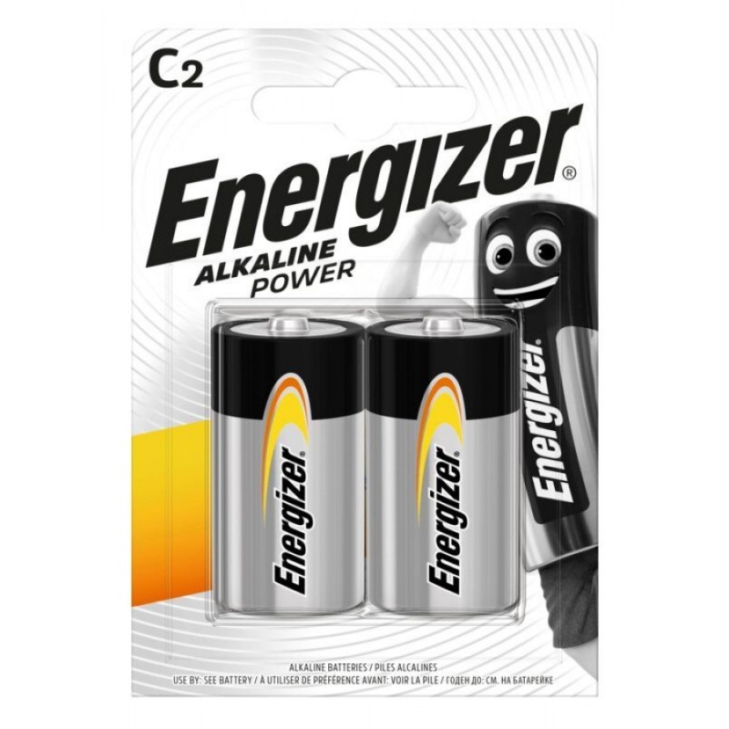 Buy Energizer Alkaline Power C Batteries - 2pcs in Cyprus, Nicosia, Limassol, Larnaka, Pafos