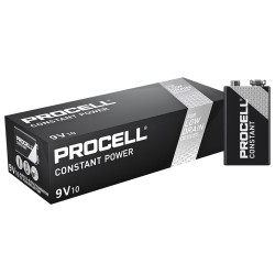 Buy Duracell Procell Industrial Batteries - 9V - Box of 10pcs in Cyprus, Nicosia, Limassol, Larnaka, Pafos