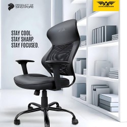 Buy Armaggeddon Office Chair - Mesh PVC FLEXION AIR Black in Cyprus, Nicosia, Limassol, Larnaka, Pafos