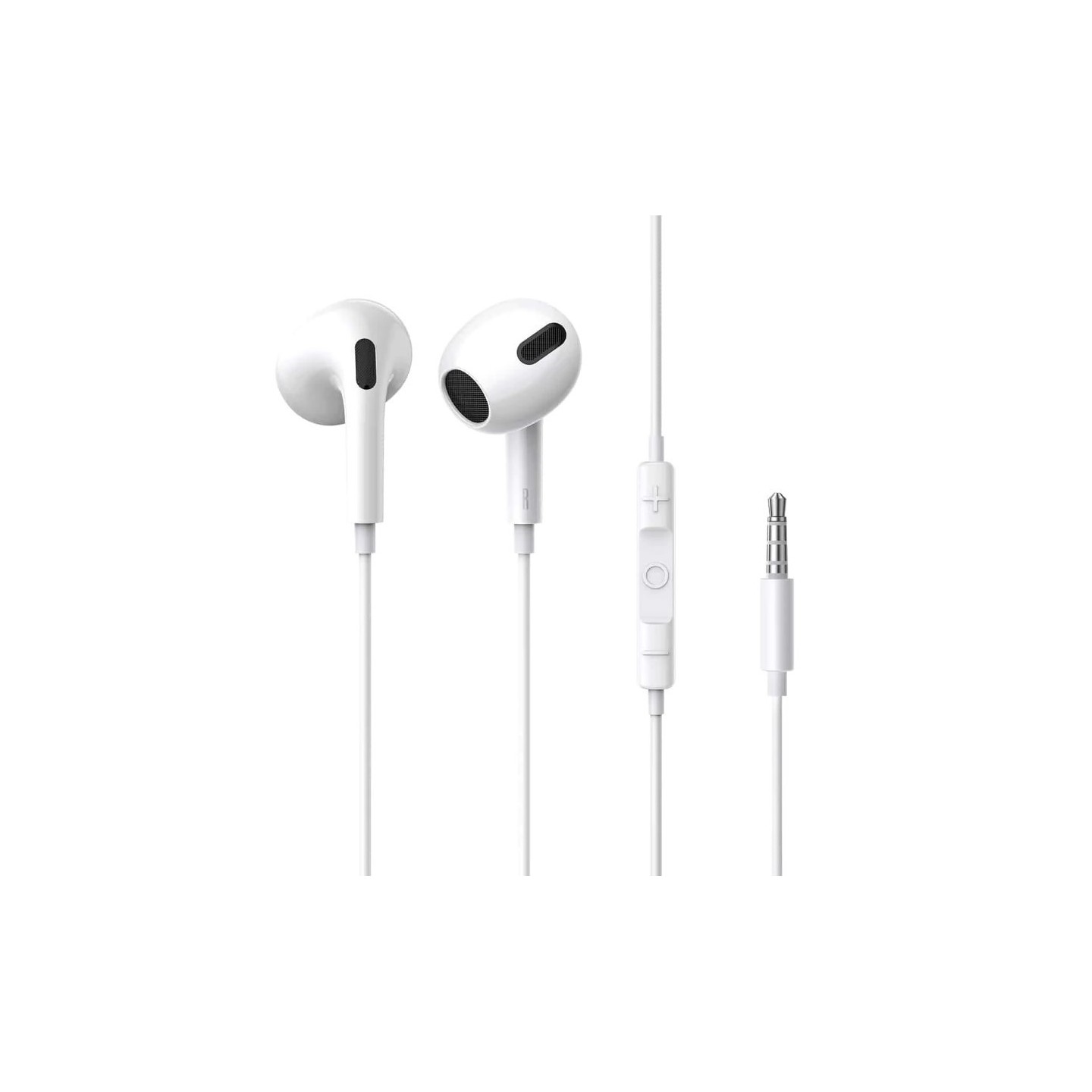 Baseus Headphones In Ear Wired 3.5mm - H17 - White — Buy in Cyprus with Fast Delivery