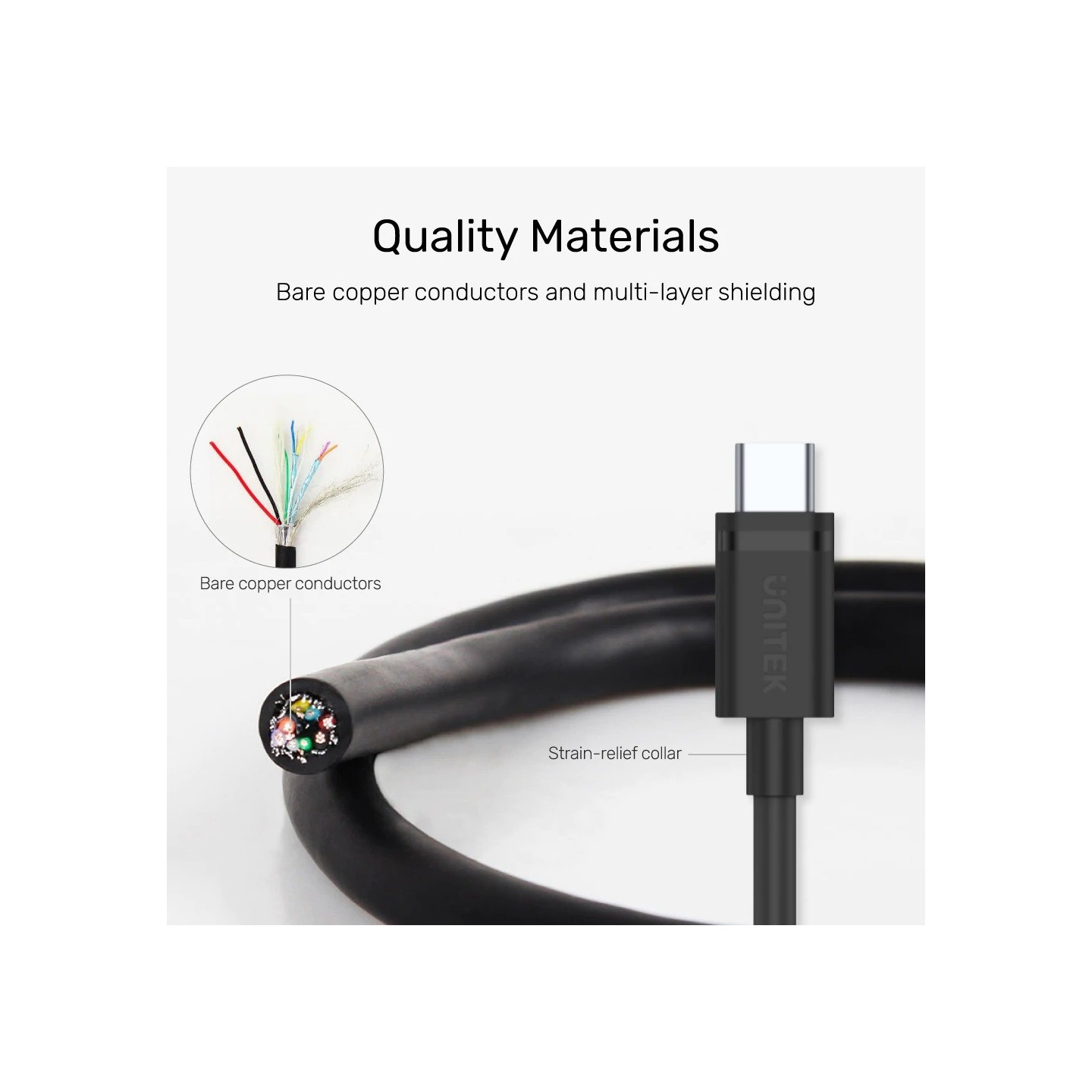 Unitek MC USB-C to USB-A 3.0 Cable 3.0m C14103BK-3M (Boxed) — Buy in Cyprus with Fast Delivery