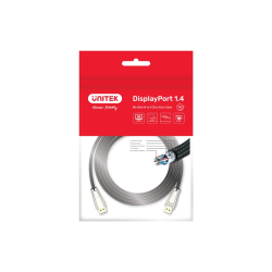 Buy Unitek DisplayPort Cable - C1606BNI - DisplayPort V1.4 Cable 8K60Hz 1m Silver in Cyprus, Nicosia, Limassol, Larnaka, Pafos