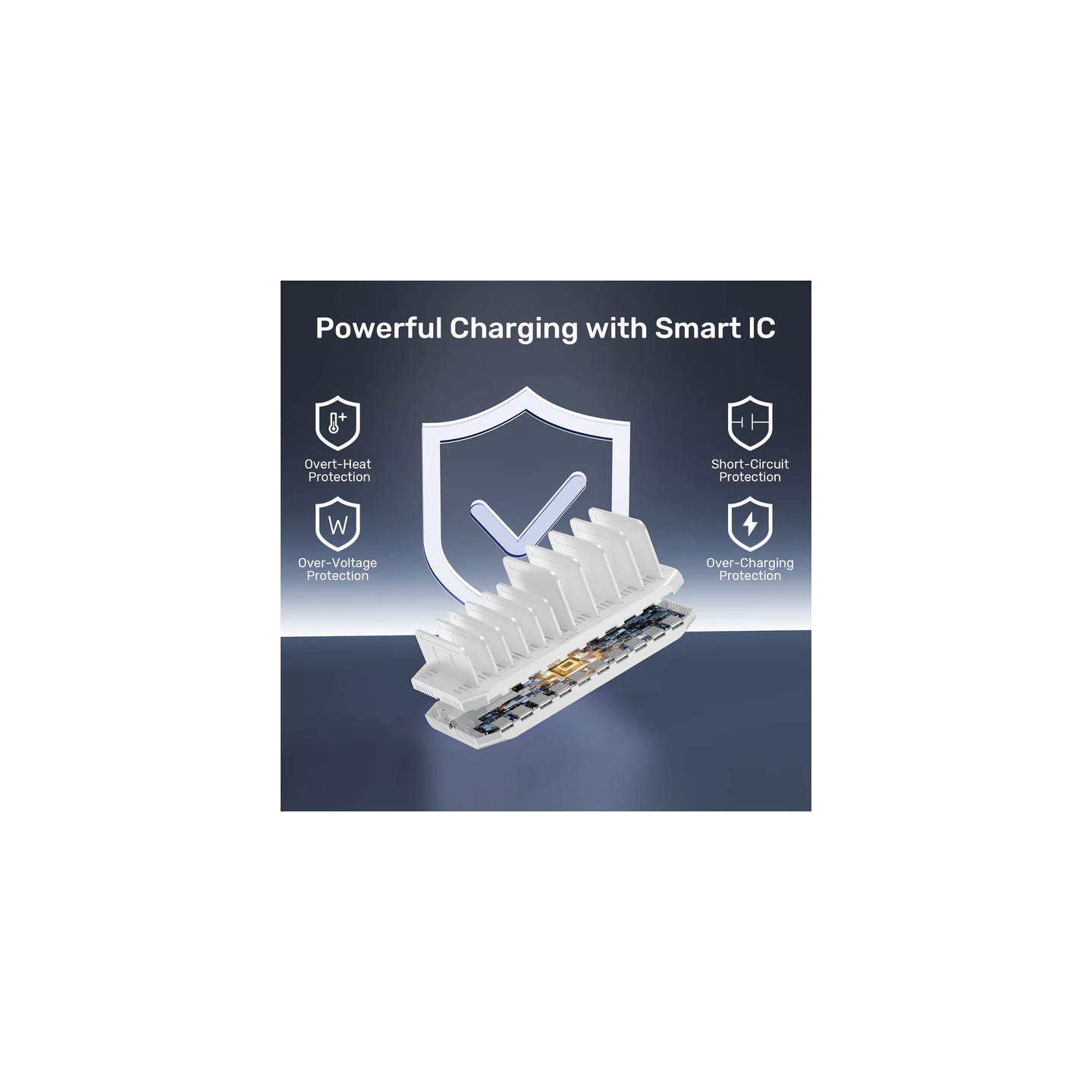 Unitek Charge Station 60W 10-Port 10x2.4A - Y-2190D - 60W 10-Port 10x2.4A — Buy in Cyprus with Fast Delivery