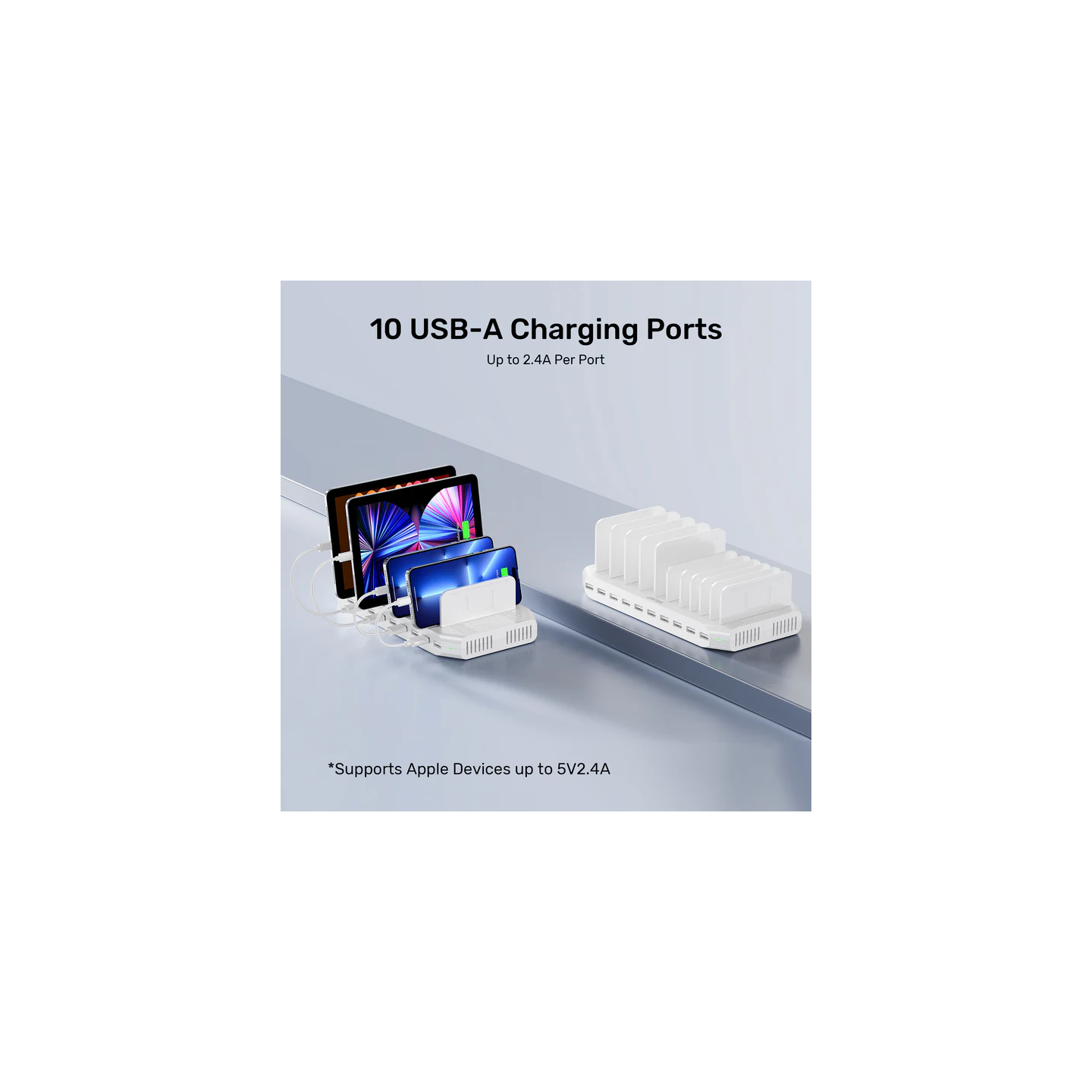 Unitek Charge Station 60W 10-Port 10x2.4A - Y-2190D - 60W 10-Port 10x2.4A — Buy in Cyprus with Fast Delivery