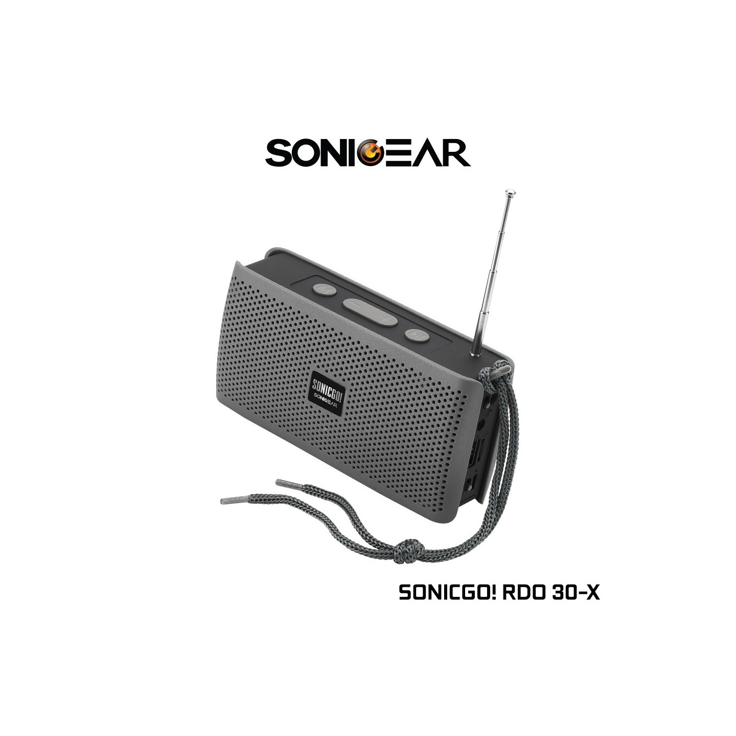 SonicGear SONICGO! - RDO30-X - Portable BT FM USB Speaker Gray — Buy in Cyprus with Fast Delivery
