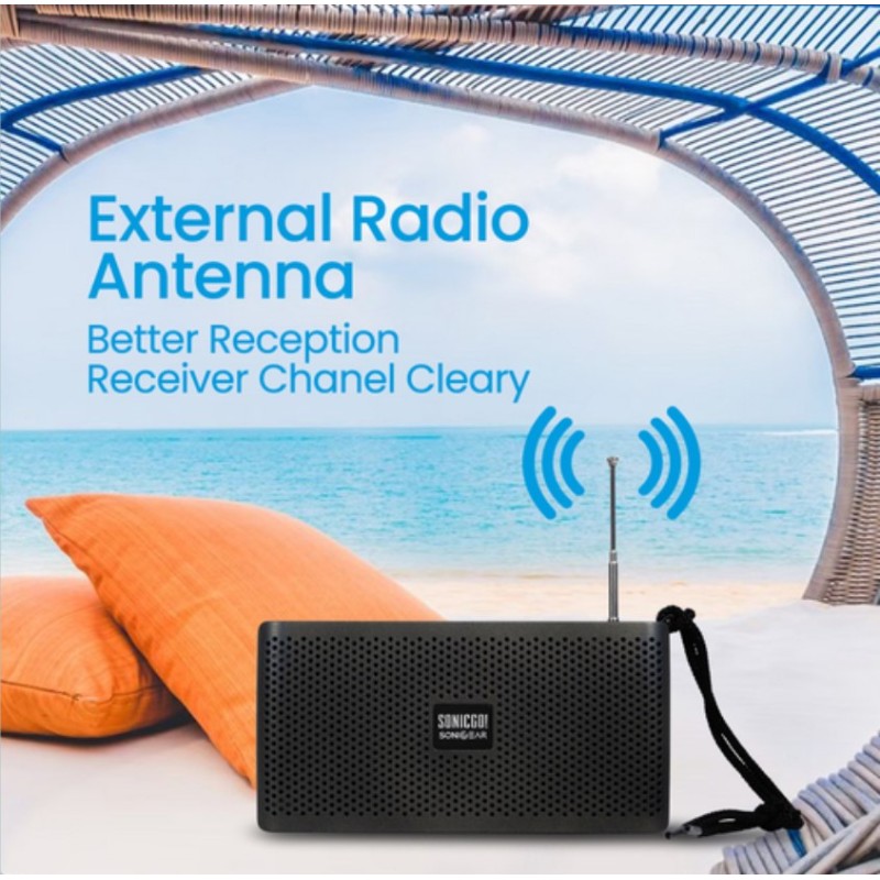 Buy SonicGear SONICGO! - RDO30-X - Portable BT FM USB Speaker Gray in Cyprus, Nicosia, Limassol, Larnaka, Pafos