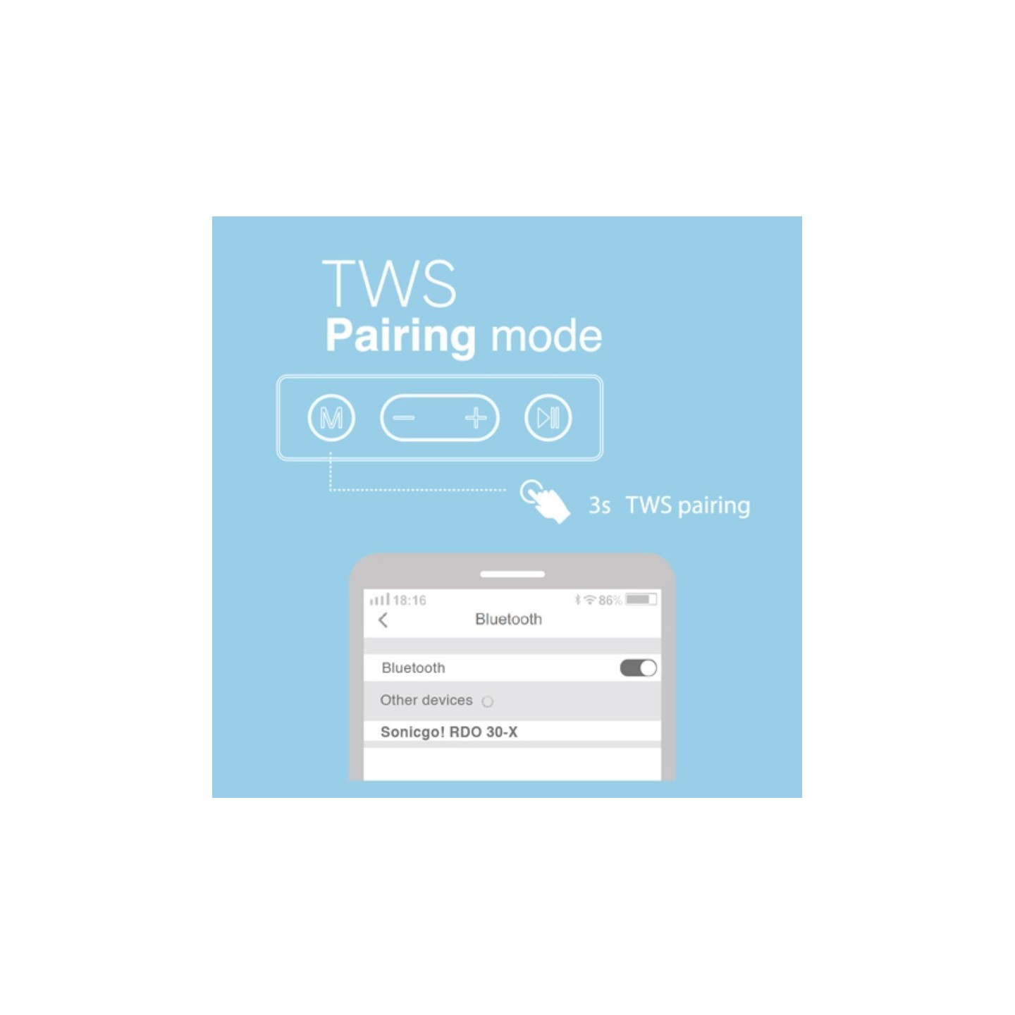 SonicGear SONICGO! - RDO30-X - Portable BT FM USB Speaker Gray — Buy in Cyprus with Fast Delivery