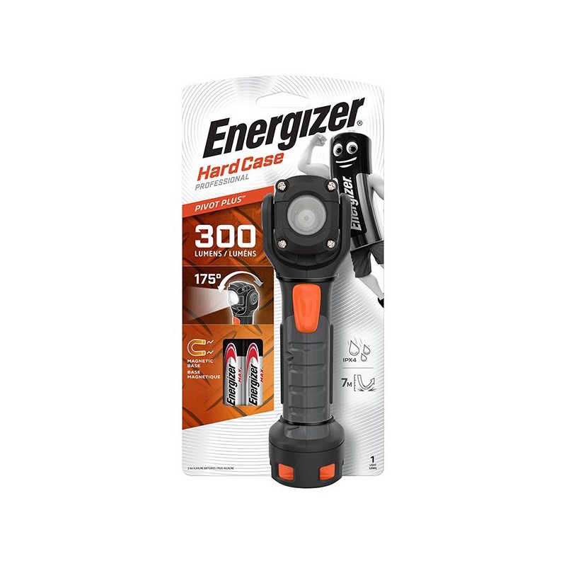 Buy Energizer Light Torch - 300 Lumens (2xAA) - Hardcase Pivot in Cyprus, Nicosia, Limassol, Larnaka, Pafos