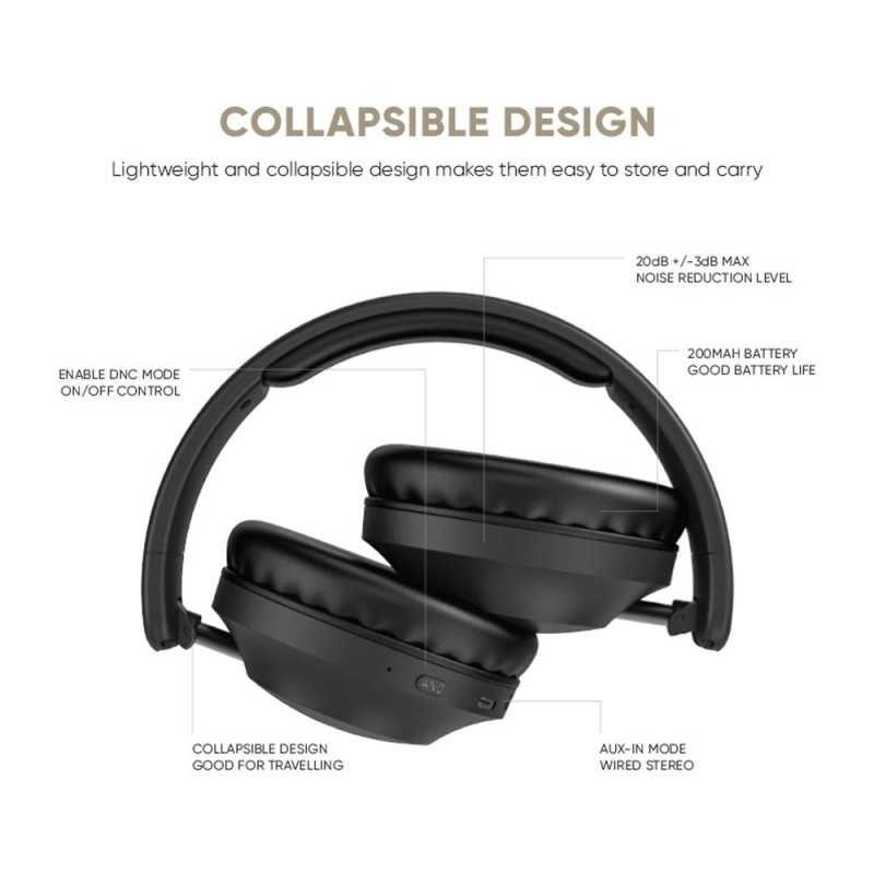 Buy SonicGear Headphones - DNC3000 - Bluetooth AIRPHONE Black in Cyprus, Nicosia, Limassol, Larnaka, Pafos