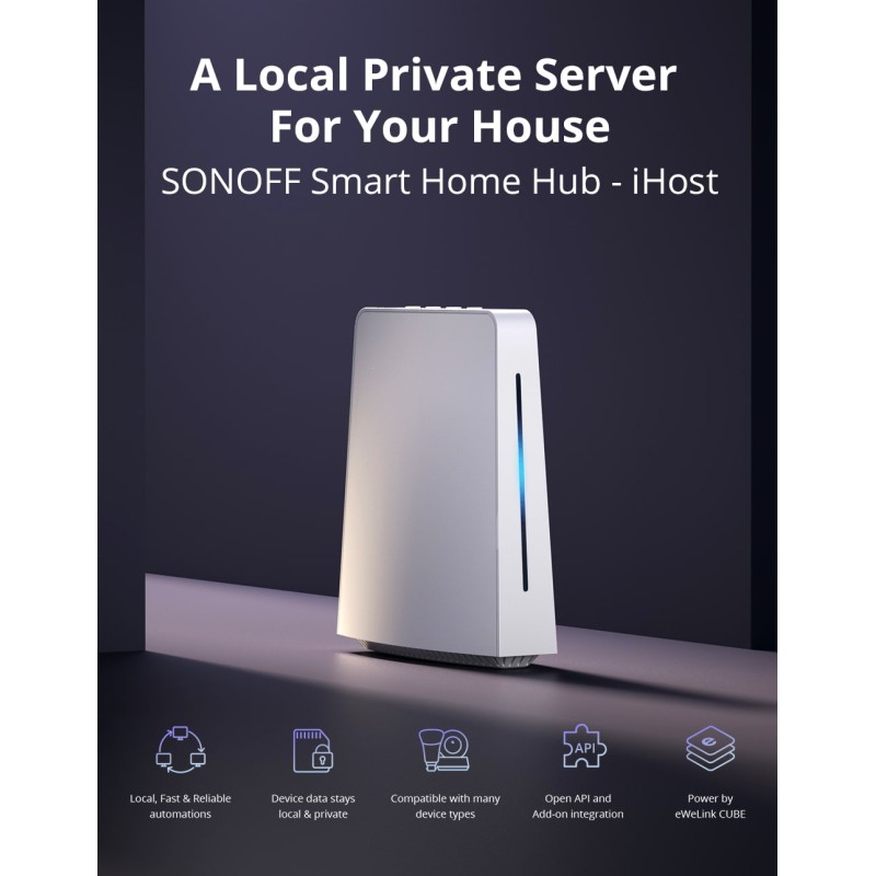 Buy Sonoff Smart Home Hub iHost - RV1109 2GB - AIBridge in Cyprus, Nicosia, Limassol, Larnaka, Pafos