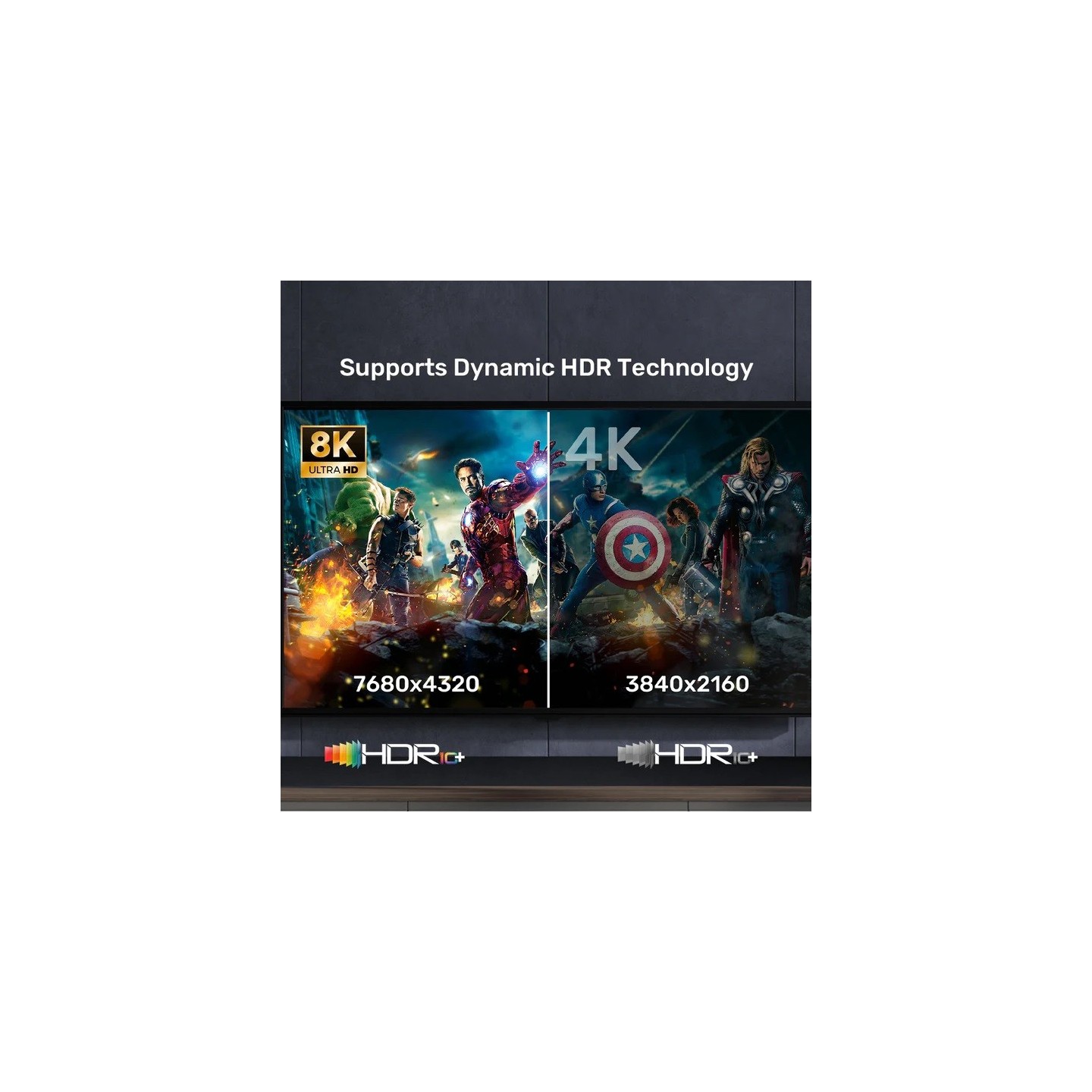 Unitek HDMI 2.1 Cable 8K60Hz CCS Economy - C11086GY-5M - 5.0m — Buy in Cyprus with Fast Delivery