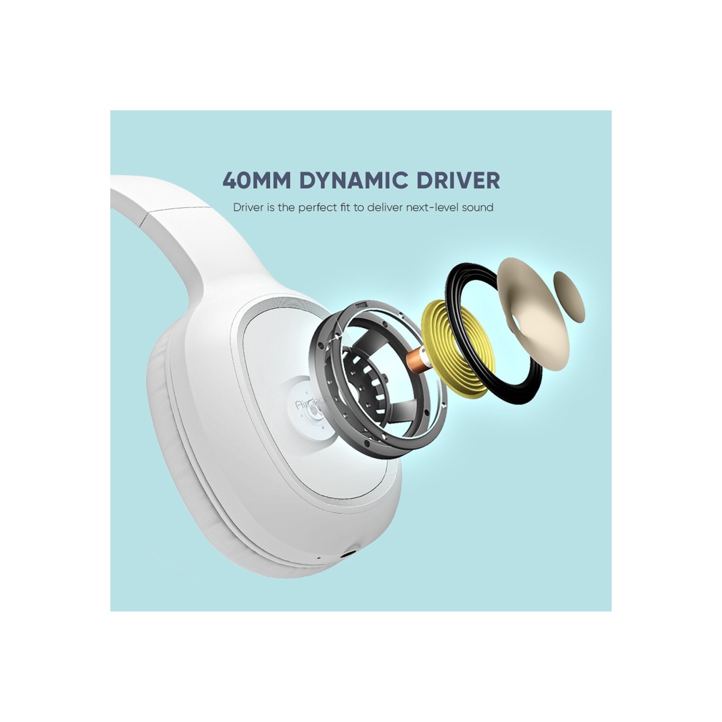 SonicGear Headphones - AIRPHONE 3 - Bluetooth Type-C Mist White — Buy in Cyprus with Fast Delivery