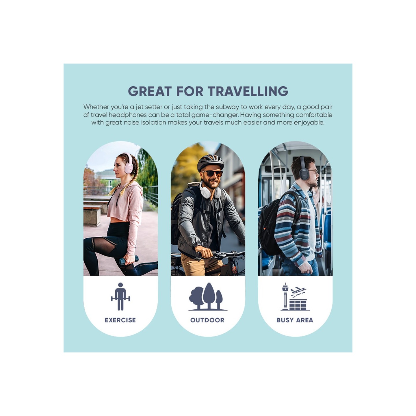 SonicGear Headphones - AIRPHONE 3 - Bluetooth Type-C Mist White — Buy in Cyprus with Fast Delivery