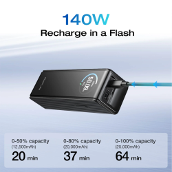 Buy EcoFlow Charge Powerbank RAPID - 25000mAh 170W Black in Cyprus, Nicosia, Limassol, Larnaka, Pafos