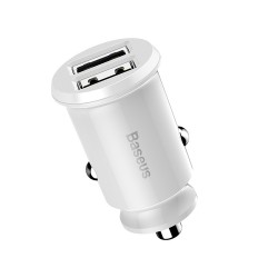 Buy Baseus Car Charger - CCALL-ML02 - Grain Car Charger 3.1A White in Cyprus, Nicosia, Limassol, Larnaka, Pafos