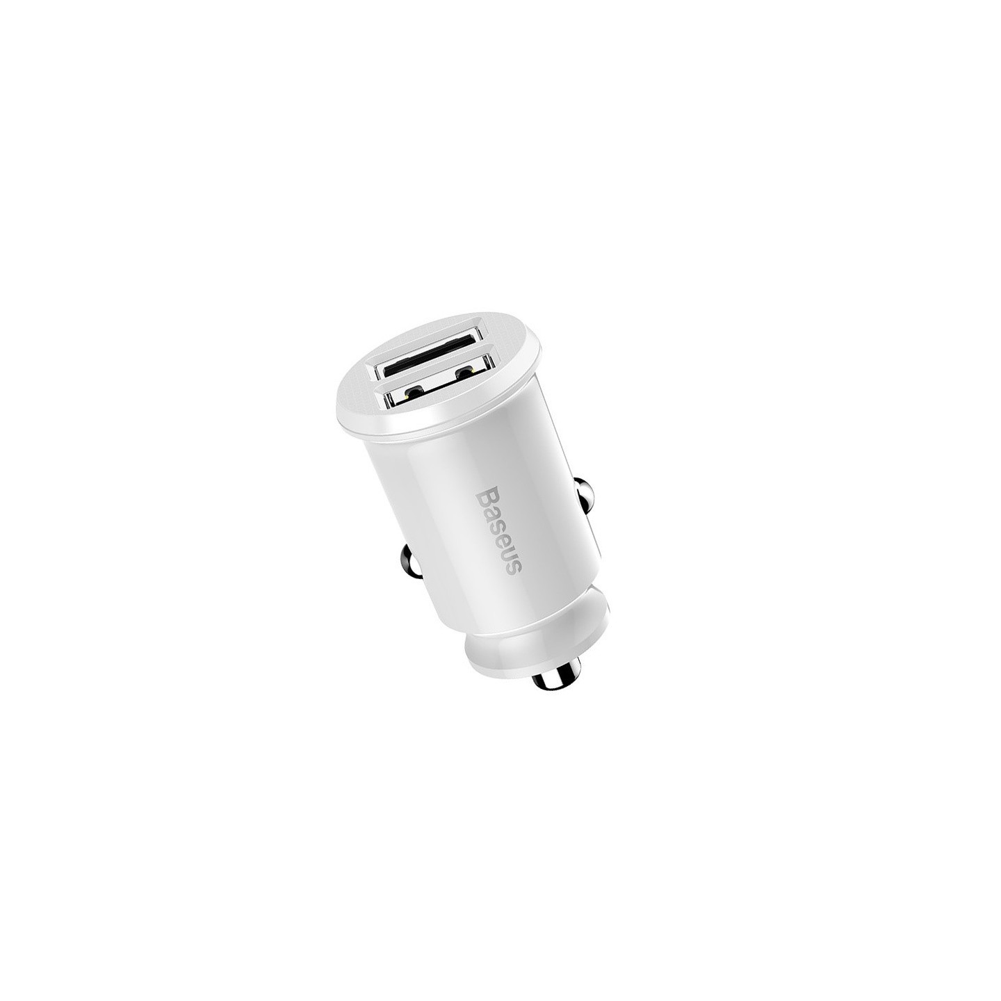 Baseus Car Charger - CCALL-ML02 - Grain Car Charger 3.1A White — Buy in Cyprus with Fast Delivery