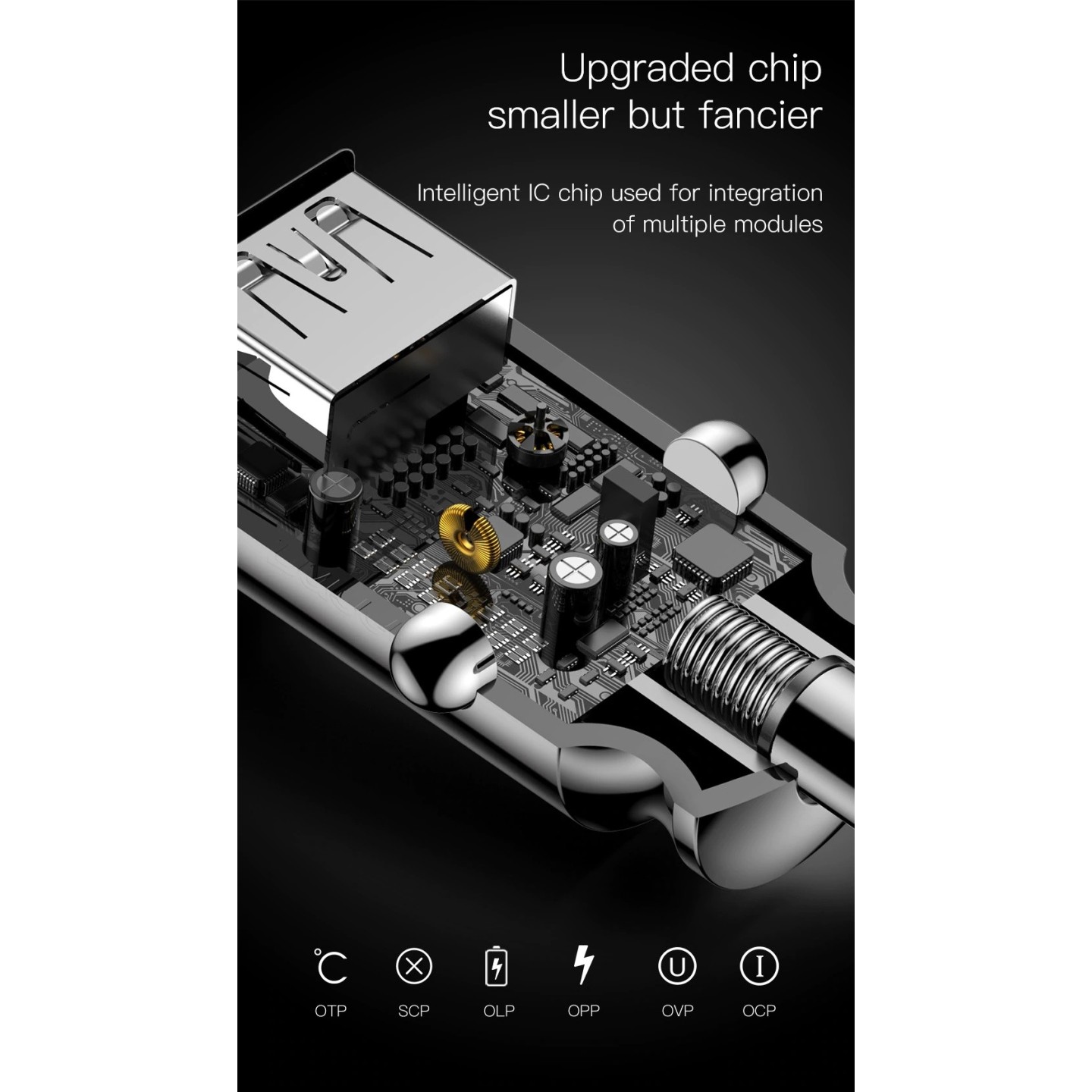 Baseus Car Charger - CCALL-ML02 - Grain Car Charger 3.1A White — Buy in Cyprus with Fast Delivery