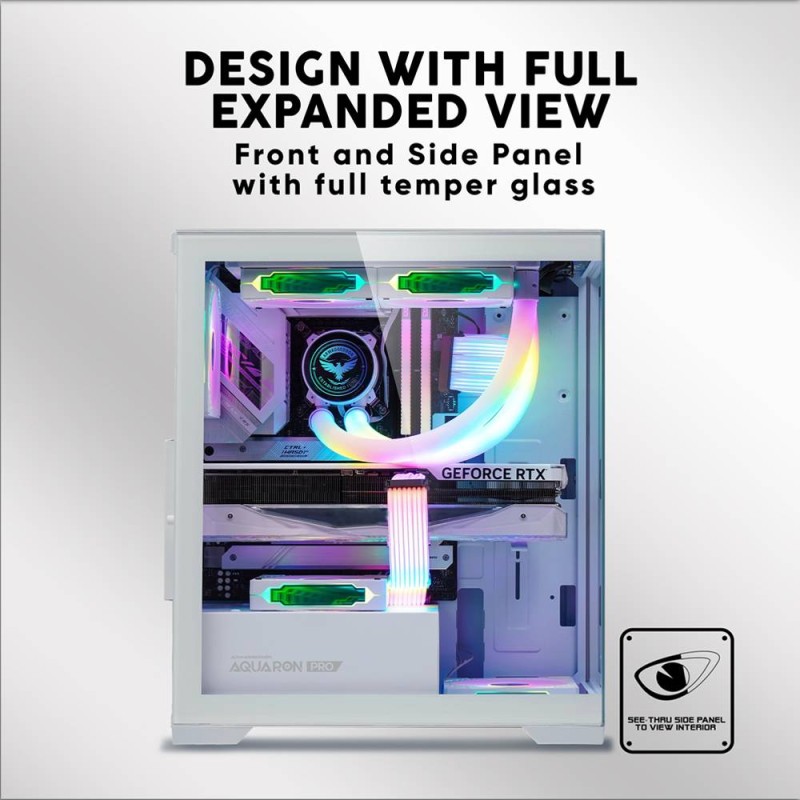 Buy Armaggeddon Aquaron Pro - ATX Gaming Case White in Cyprus, Nicosia, Limassol, Larnaka, Pafos