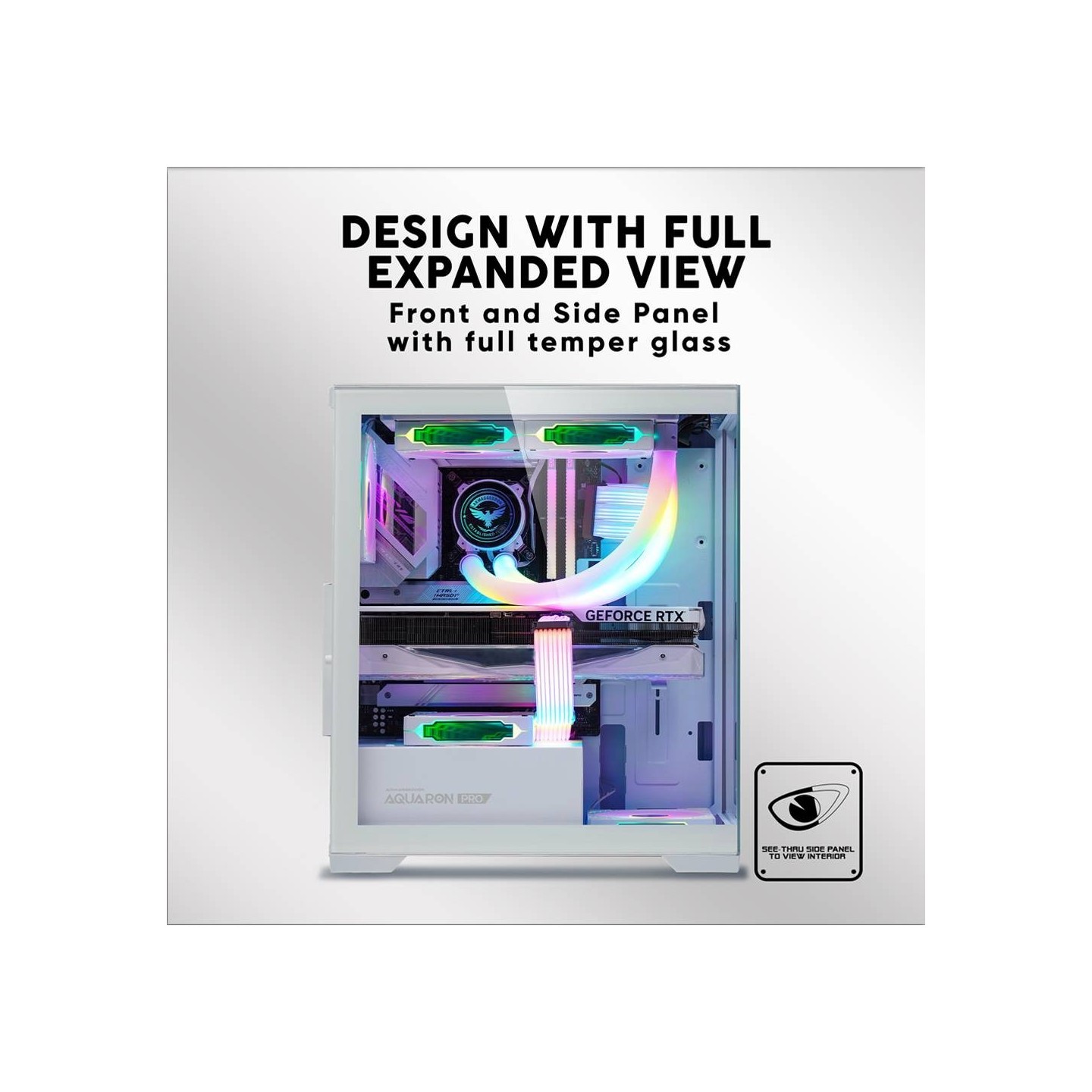 Armaggeddon Aquaron Pro ATX Gaming Case White (Boxed) — Buy in Cyprus with Fast Delivery
