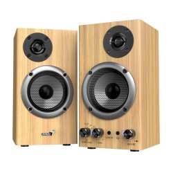 Buy Genius 2.0 PC Speakers with BT 20W RMS Pine Wood - SP-HF520BT - 2.0 PC Speak... in Cyprus, Nicosia, Limassol, Larnaka, Pafos