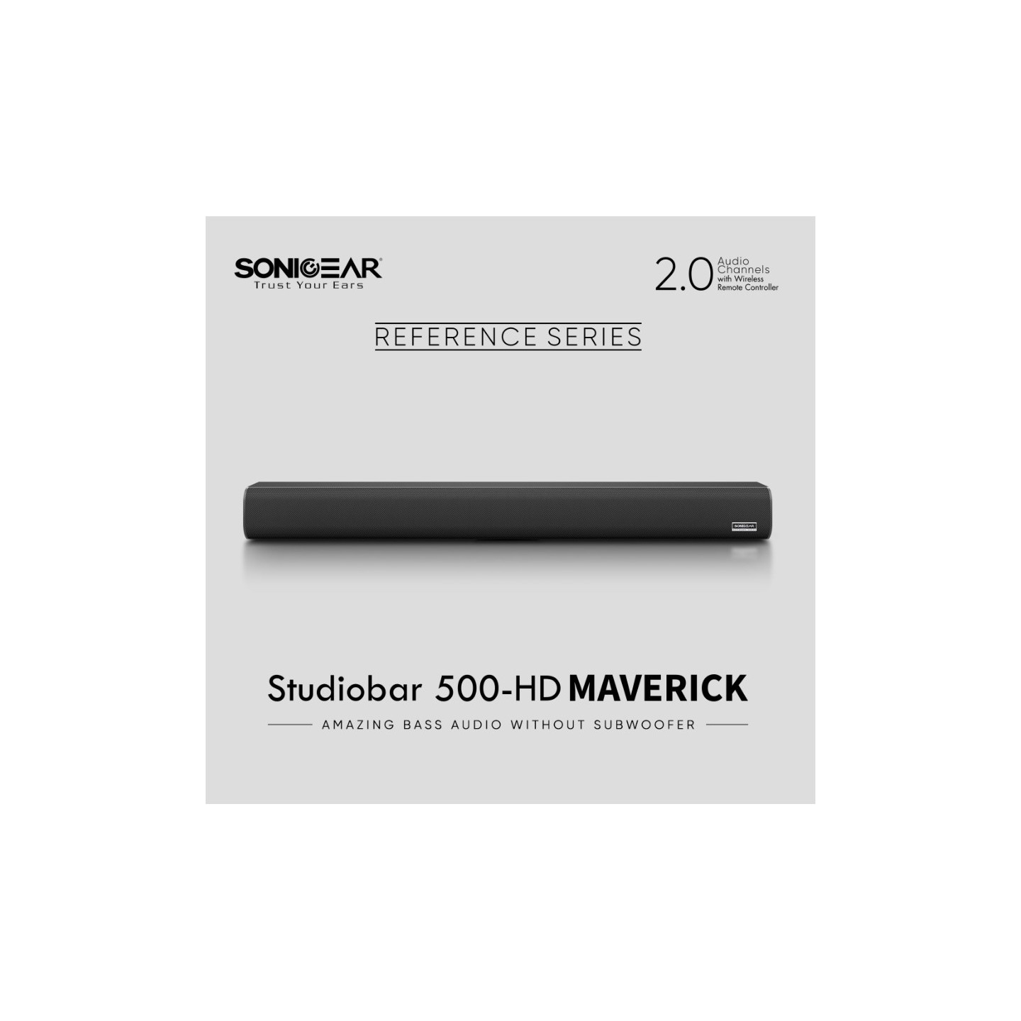 SonicGear Maverick 100W HiFi DSP Soundbar BT-USB-HDMI - STUDIOBAR 500HD - Maverick 100W HiFi DSP Soundbar BT-USB-HDMI