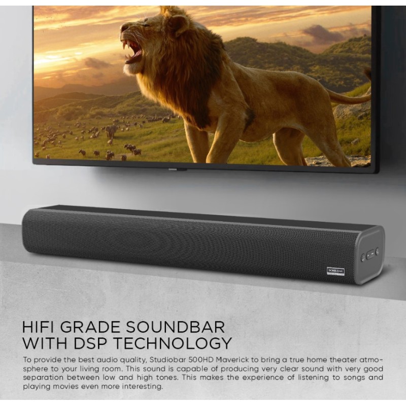 Buy SonicGear Maverick 100W HiFi DSP Soundbar BT-USB-HDMI - STUDIOBAR 500HD - Ma... in Cyprus, Nicosia, Limassol, Larnaka, Pafos
