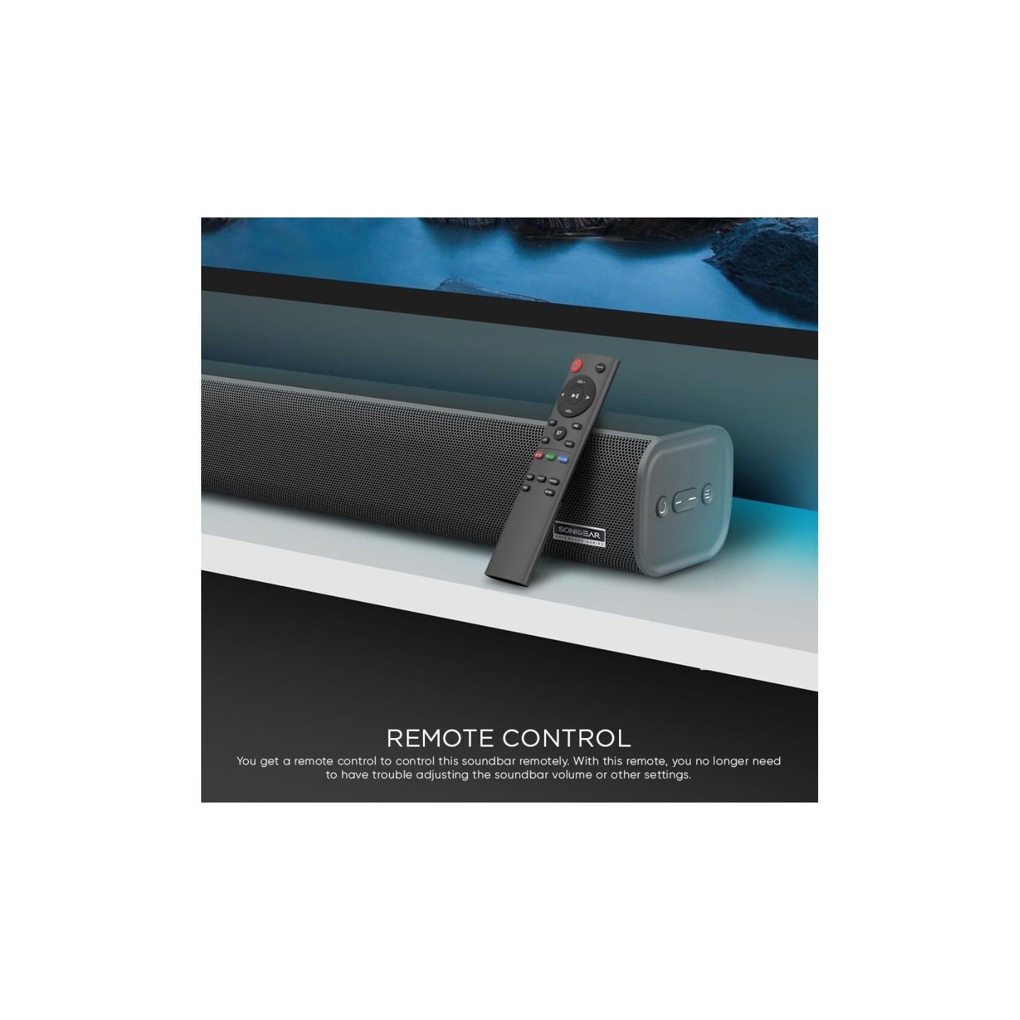 SonicGear Maverick 100W HiFi DSP Soundbar BT-USB-HDMI - STUDIOBAR 500HD - Maverick 100W HiFi DSP Soundbar BT-USB-HDMI