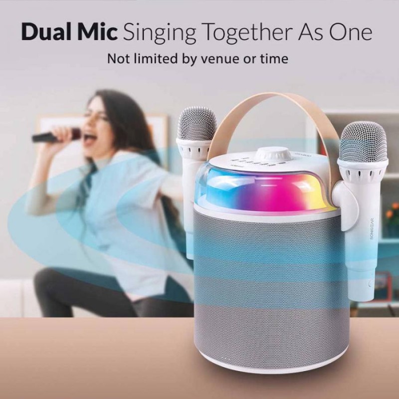 Buy SonicGear Portable Karaoke Kids Speaker iOX White - K800 - BT Wireless Dual ... in Cyprus, Nicosia, Limassol, Larnaka, Pafos
